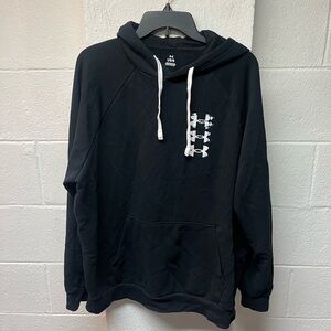 Under Armour Black Hoodie with White Accents